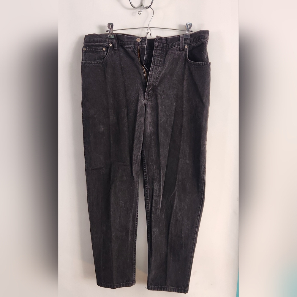 Lands End Classic Washed Black Men's Jeans Size 37 Reg
